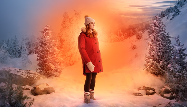 Jacket, warm technology.
