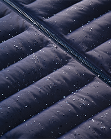 Jacket with water repelling.