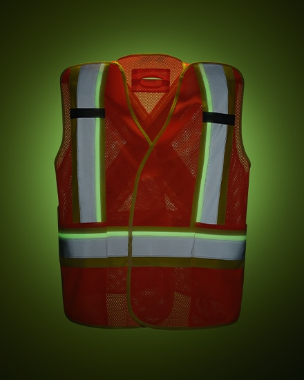 Safer. High visibility work vest.