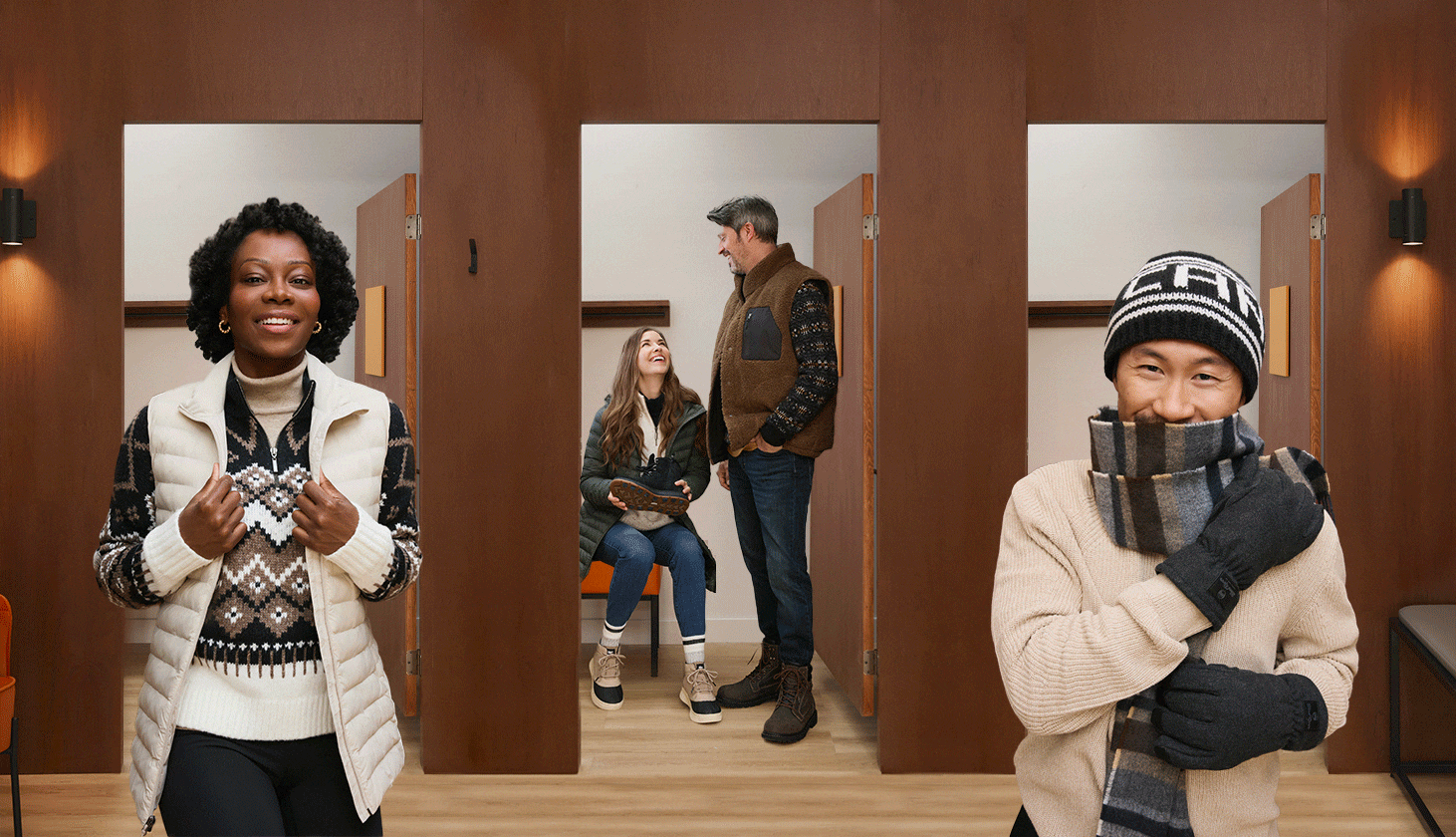 Winter outfits for women and men