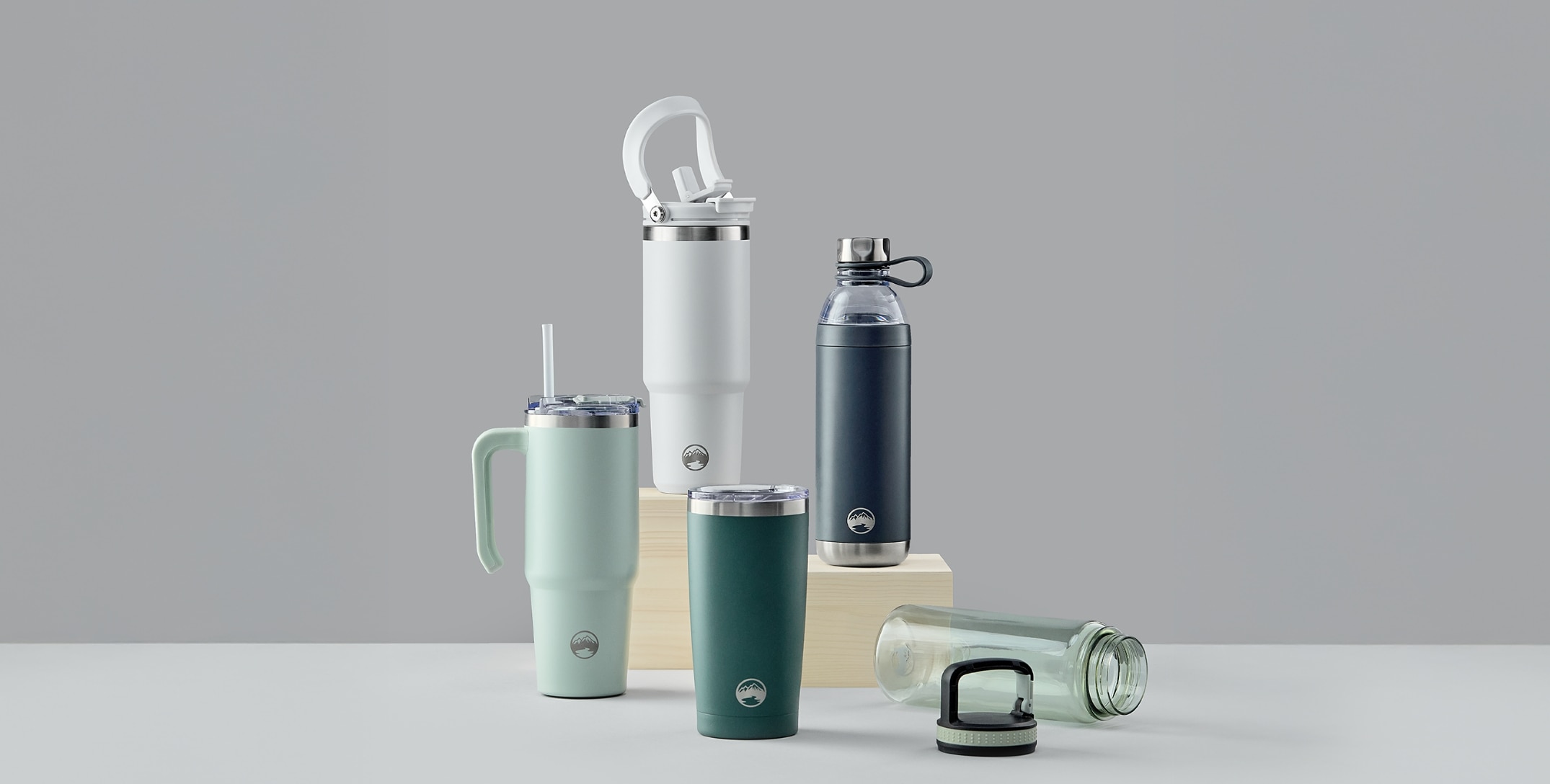Water bottles.