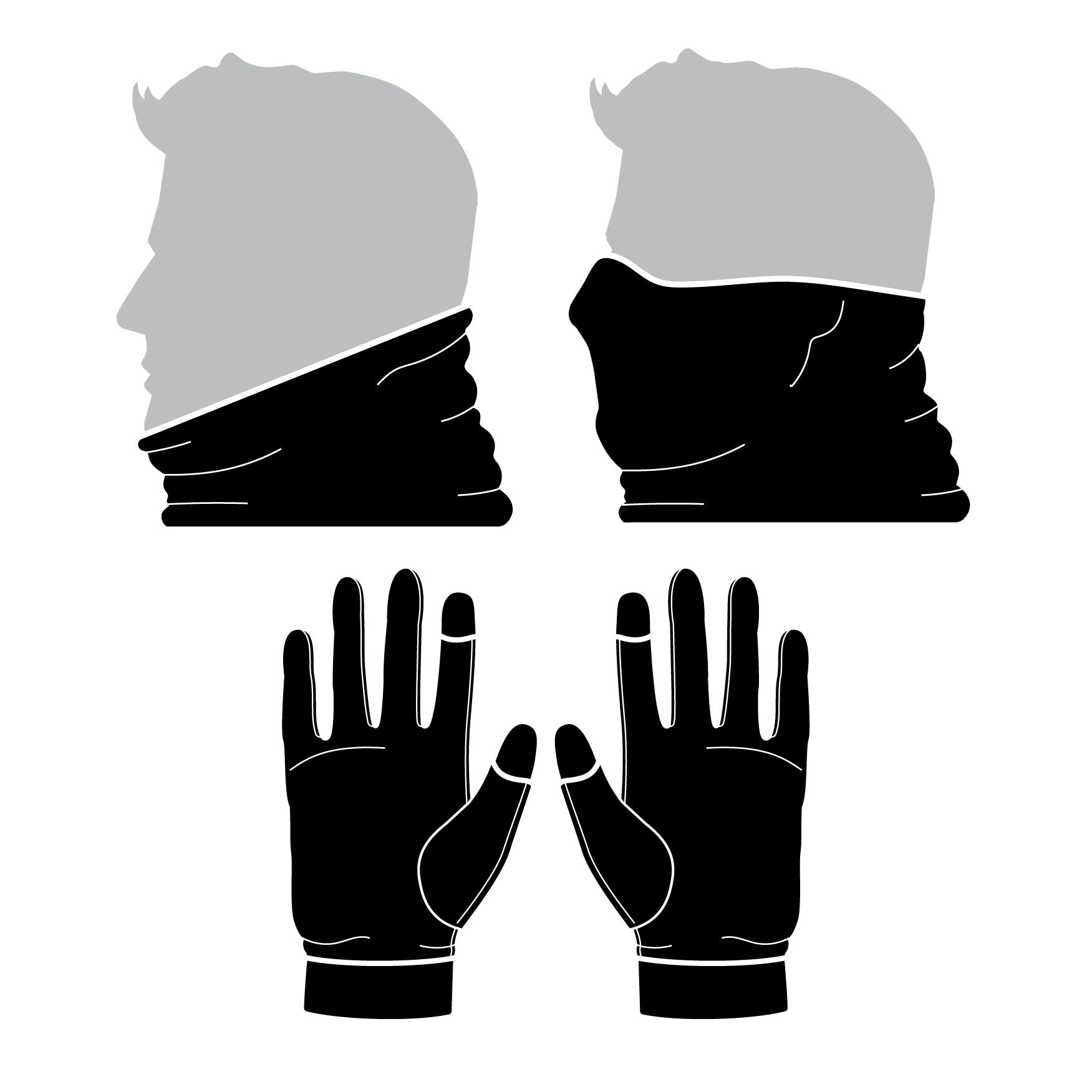 Cache-cou tubulaire en mélange de laine mérinos pour hommes, série Workpro, Dakota