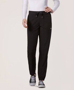 Scrubletics Women's Jogger Fit Drawstring Elastic Stretch Waist Scrub Pants