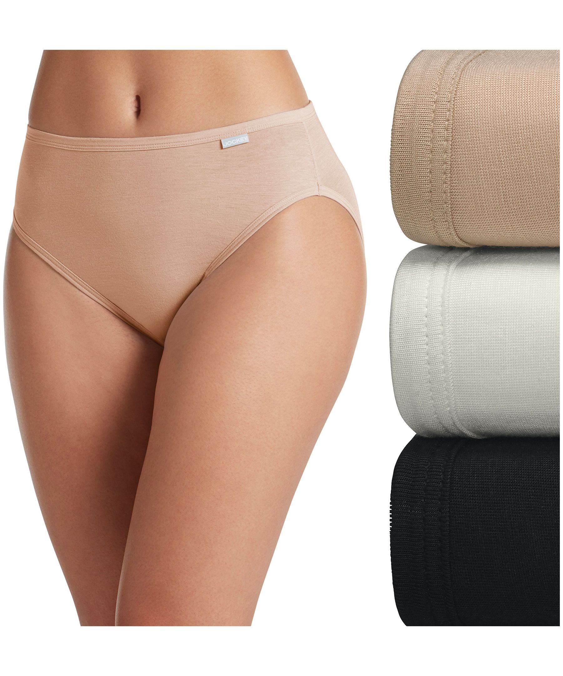 Jockey® Women's 3 Pack Elance Supersoft Underwear French Cut Panties