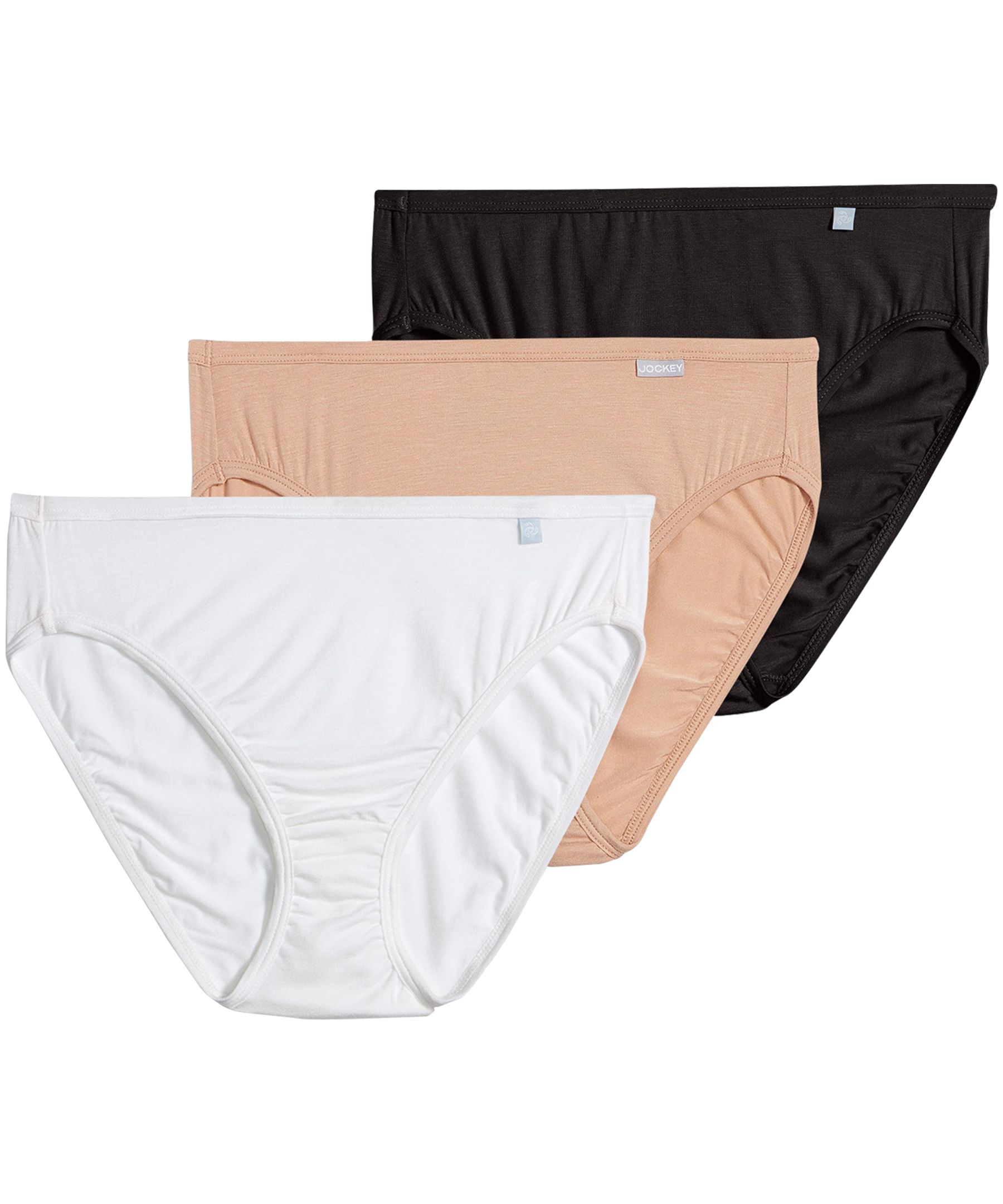 Jockey Plus 3-Pack Elance Cotton French Cut Panties