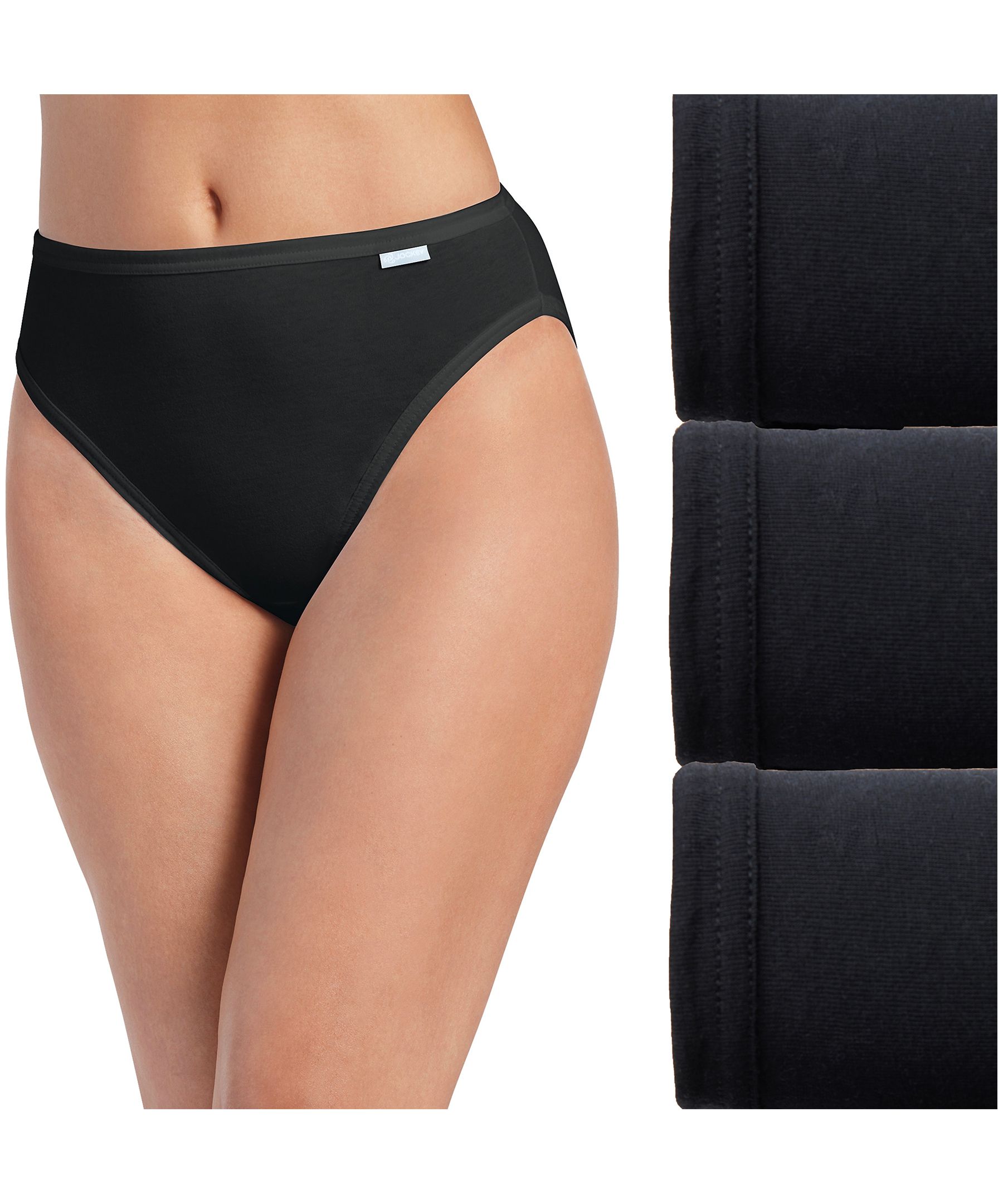 Jockey® Women's 3 Pack Elance Basic Underwear French Cut Briefs