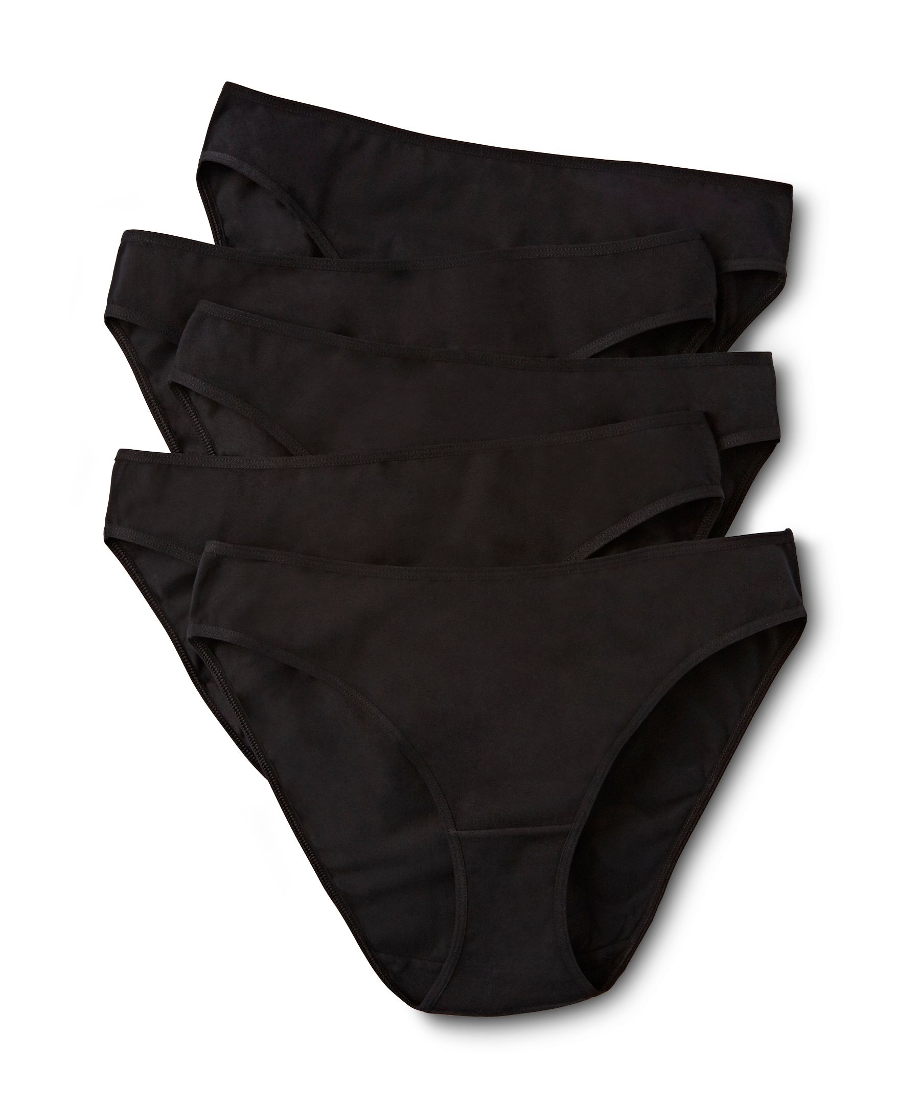 Denver Hayes Women's 5 Pack Cotton Stretch Bikini Underwear