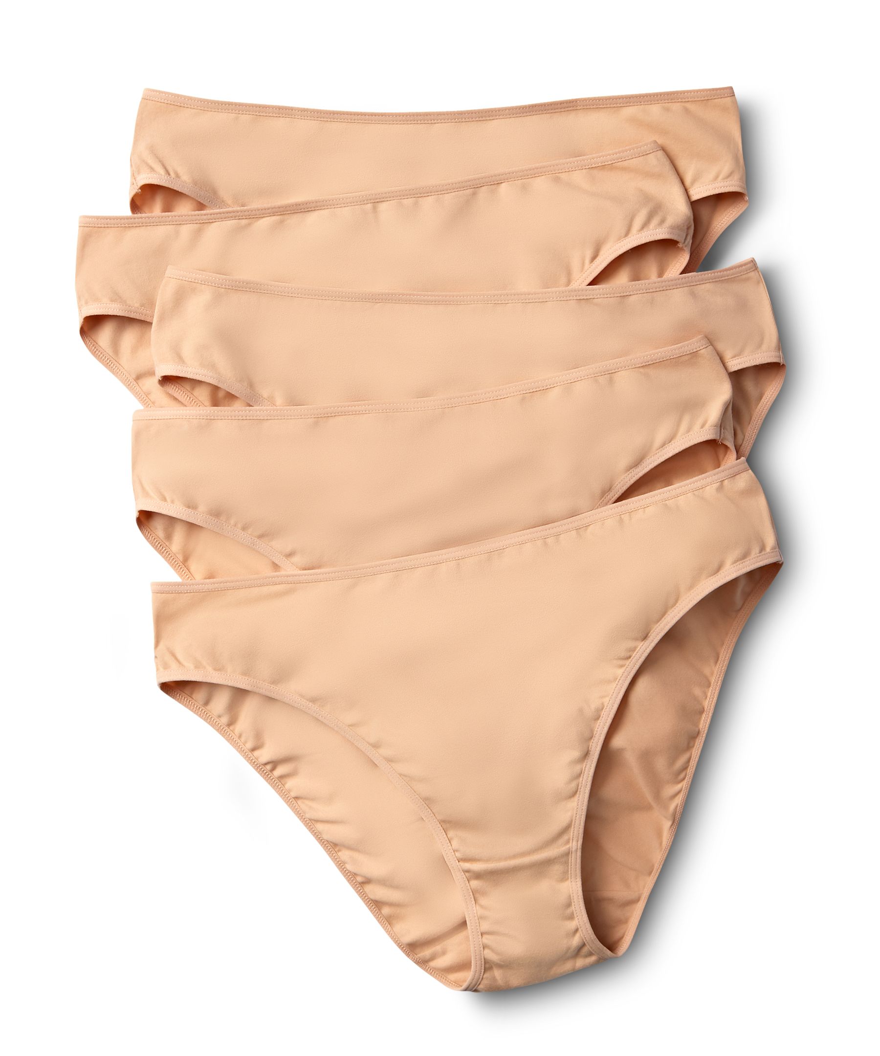 Denver Hayes Women's 5 Pack Cotton Stretch High Cut Underwear