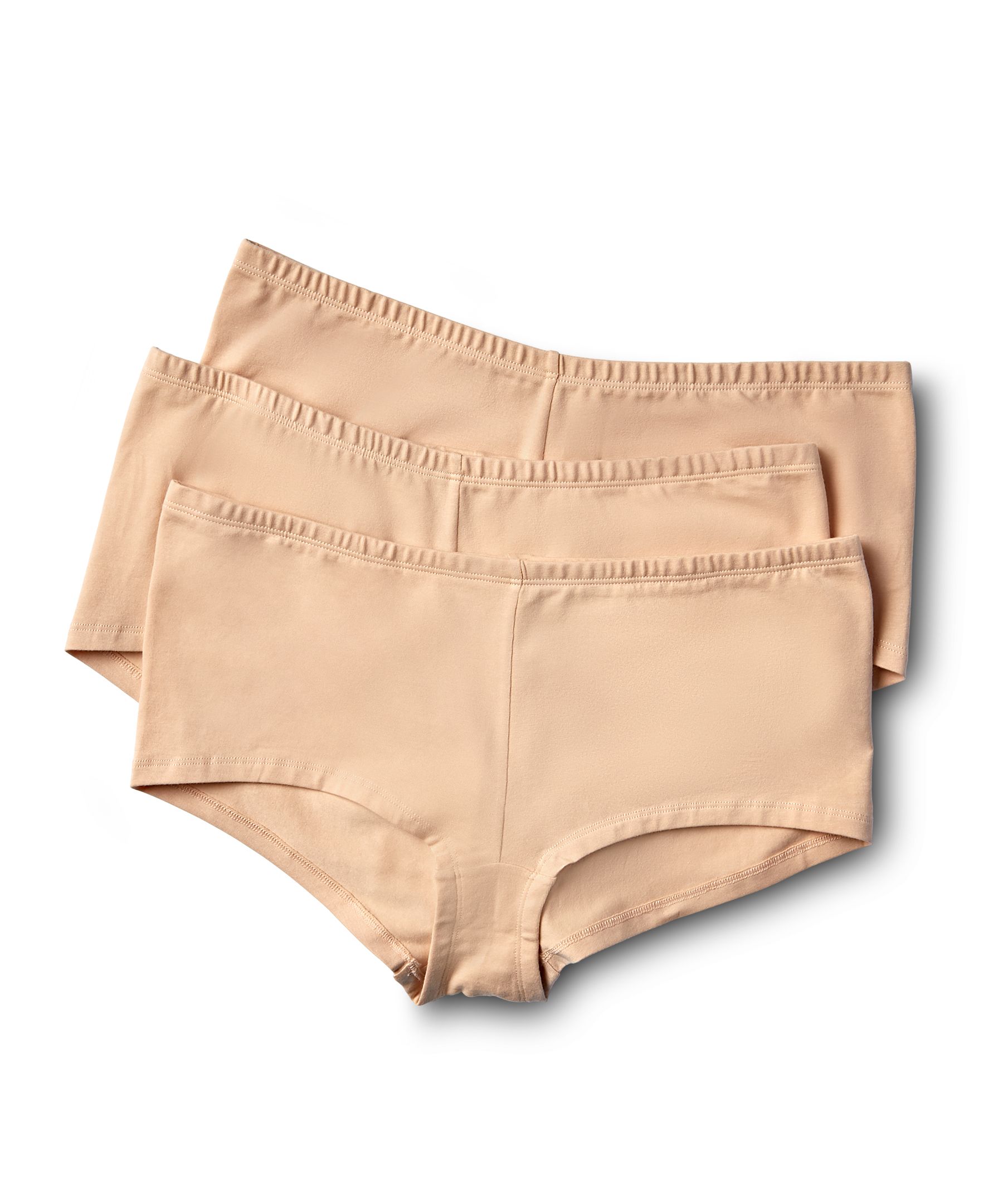 Denver Hayes Women's 3 Pack Cotton Stretch Boyshort Underwear