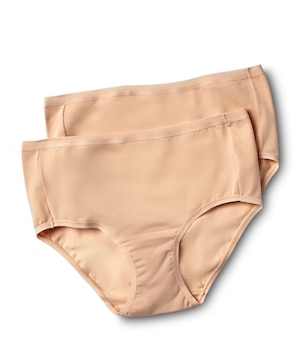 Denver Hayes Women's 2 Pack Cotton Stretch Modern Brief Underwear