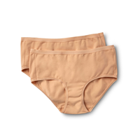 Denver Hayes Women's 2 Pack 4 Way Stretch Perfect Fit Hip Hugger Underwear Briefs