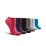 Columbia Women's Pattern Mesh No Show Socks, 6 Pack Front_Angled_Right