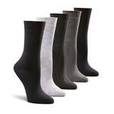 Denver Hayes Women's 5-Pack Modal Cotton Crew Socks Front_Angled_Right