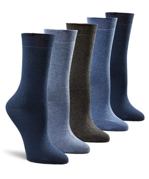Denver Hayes Women's 5-Pack Modal Cotton Crew Socks