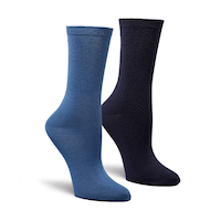 Denver Hayes Women's 2 Pack Bamboo Crew Socks