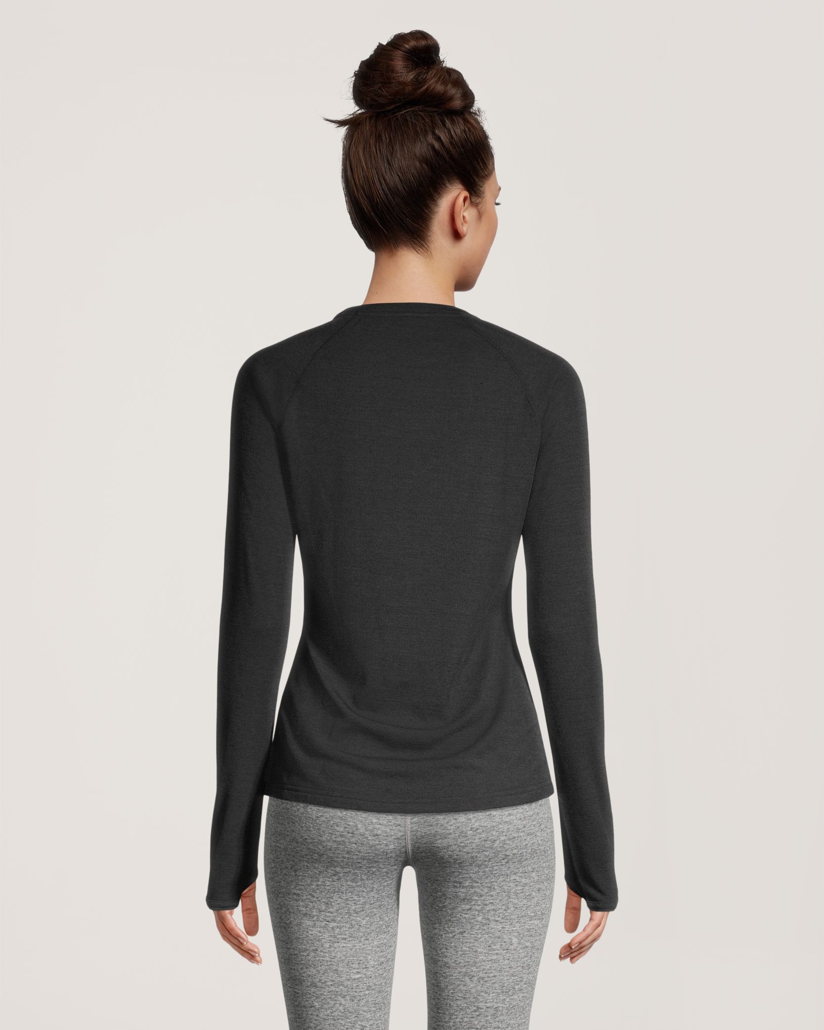 Haut WindRiver T-MAX HEAT en laine mérinos à col ras du cou et à manches longues pour femmes