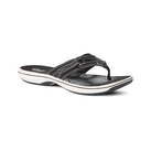 Tongs Clarks Breeze Sea Femme - Scratch Réglable - Semelle EVA Légère - Nylon Taupe