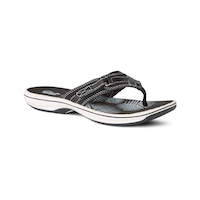 Sandales style tong pour femmes, Breeze Sea, Clarks Front_Three_Fourths_Angled_Right