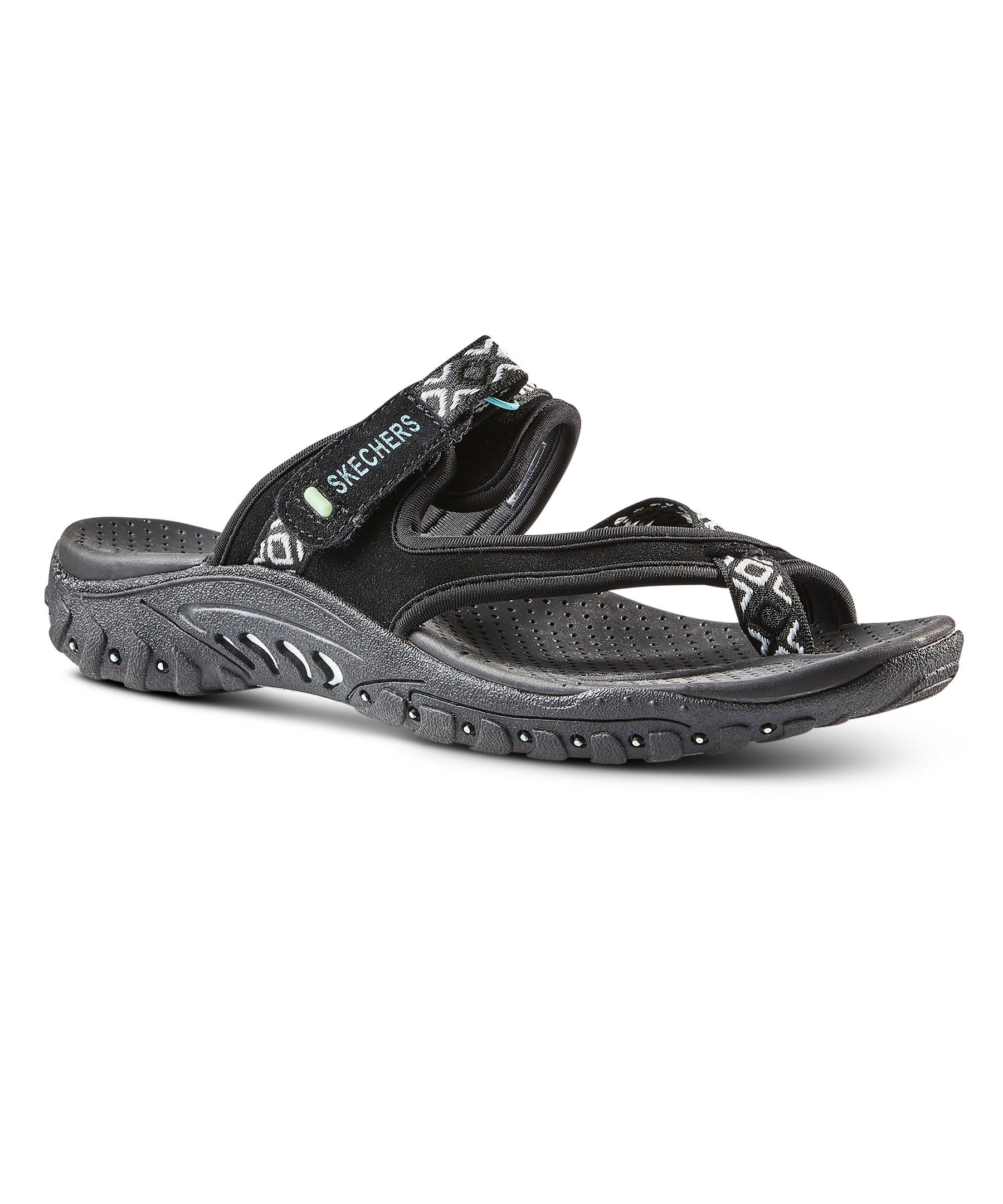 Skechers Women's Reggae Trailway Flip-Flop Sandals - Black