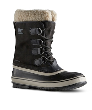 Bottes d'hiver rouges avec tige en nylon pour femmes
