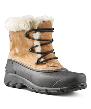 Bottes d'hiver Sorel en suède étanches à l'eau et à lacets, pour femmes, Snow Angel