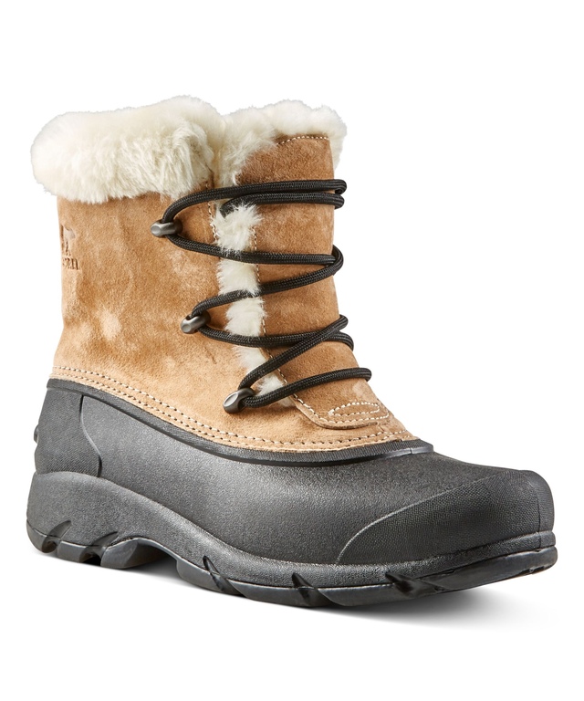 Bottes d'hiver Sorel en suède étanches à l'eau et à lacets, pour femmes, Snow Angel