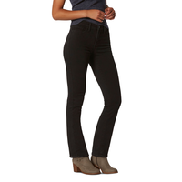 Levi's Women's 312 Shaping Mid Rise Slim Jeans - Soft Black Front_Angled_Right