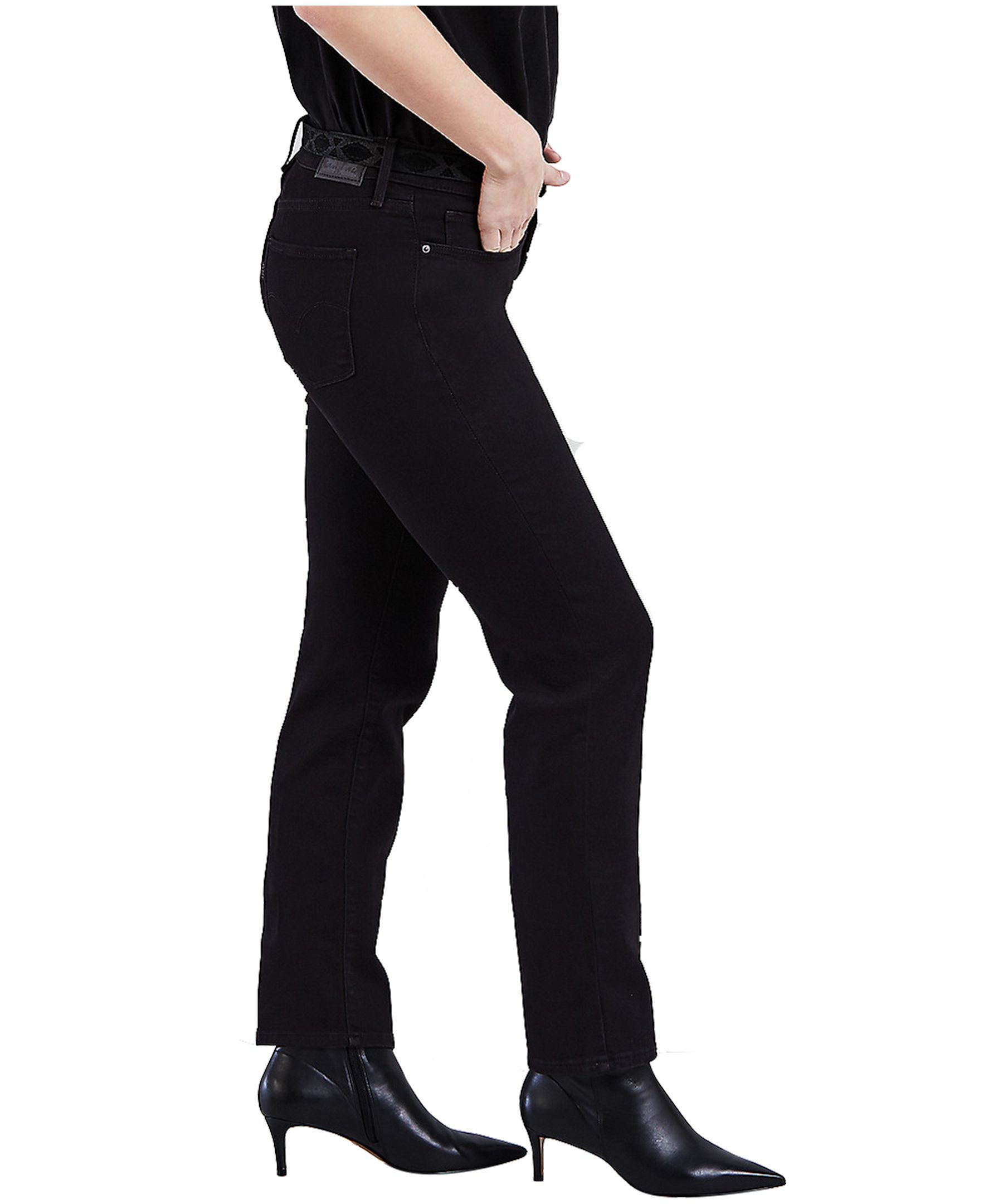 314 shaping outlet straight jeans black