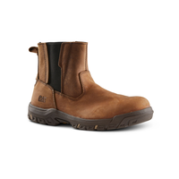 Bottes de travail à enfiler CAT de 6 pouces en cuir et à protection en acier, pour femmes, Abbey Front_Three_Fourths_Angled_Right