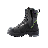 Bottes de travail en cuir de 8 pouces à protection en acier et en composite et protection interne de la zone métatarsienne pour femmes, Quad Basic, Dakota WorkPro Series Side_Left