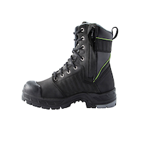 Bottes de travail en cuir de 8 pouces à protection en acier et en composite et protection interne de la zone métatarsienne pour femmes, Quad Basic, Dakota WorkPro Series Side_Left