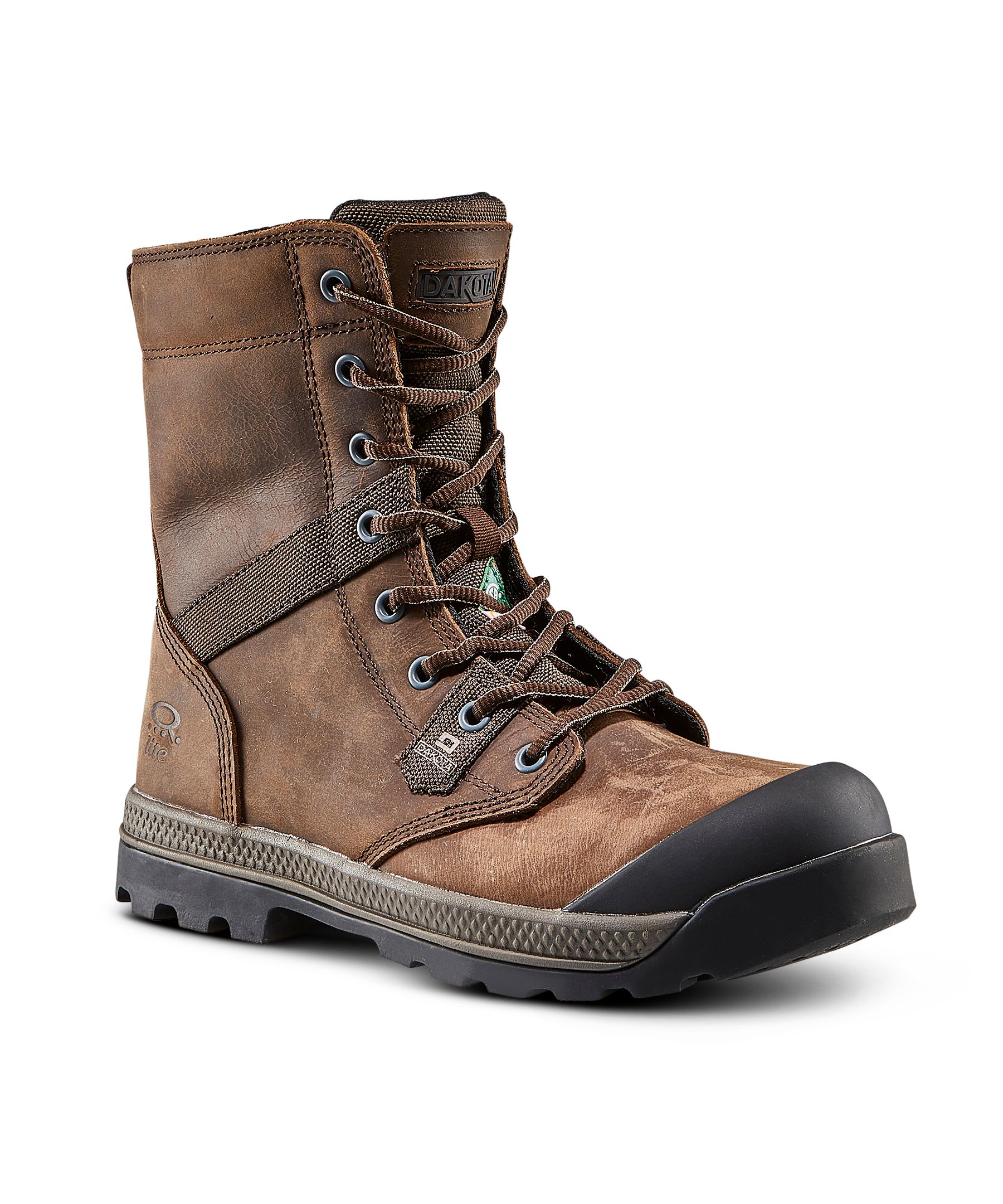 Dakota WorkPro Series Women's 8 Inch Steel Toe Steel Plate Quad Lite Safety Work Boots with Toe Bumper