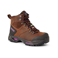Dakota WorkPro Series Women's "2120" Steel Toe Composite Plate Waterproof  Leather Safety Work Boots - Dark Coffee Front_Three_Fourths_Angled_Right