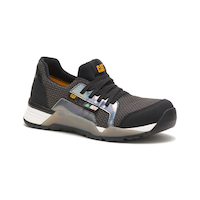 CAT Women's Sprint Aluminum Toe Composite Plate Athletic Safety Shoes - Black Front_Three_Fourths_Angled_Right