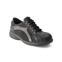 Chaussures de travail à lacets avec dessous antistatique et à embout d'acier pour femmes, Mellowwalk Front_Three_Fourths_Angled_Right