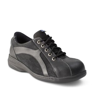 Chaussures de travail à lacets avec dessous antistatique et à embout d'acier pour femmes, Mellowwalk