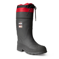 Aggressor Women's Insulated Steel Toe Steel Plate Rubber Boots Front_Three_Fourths_Angled_Right