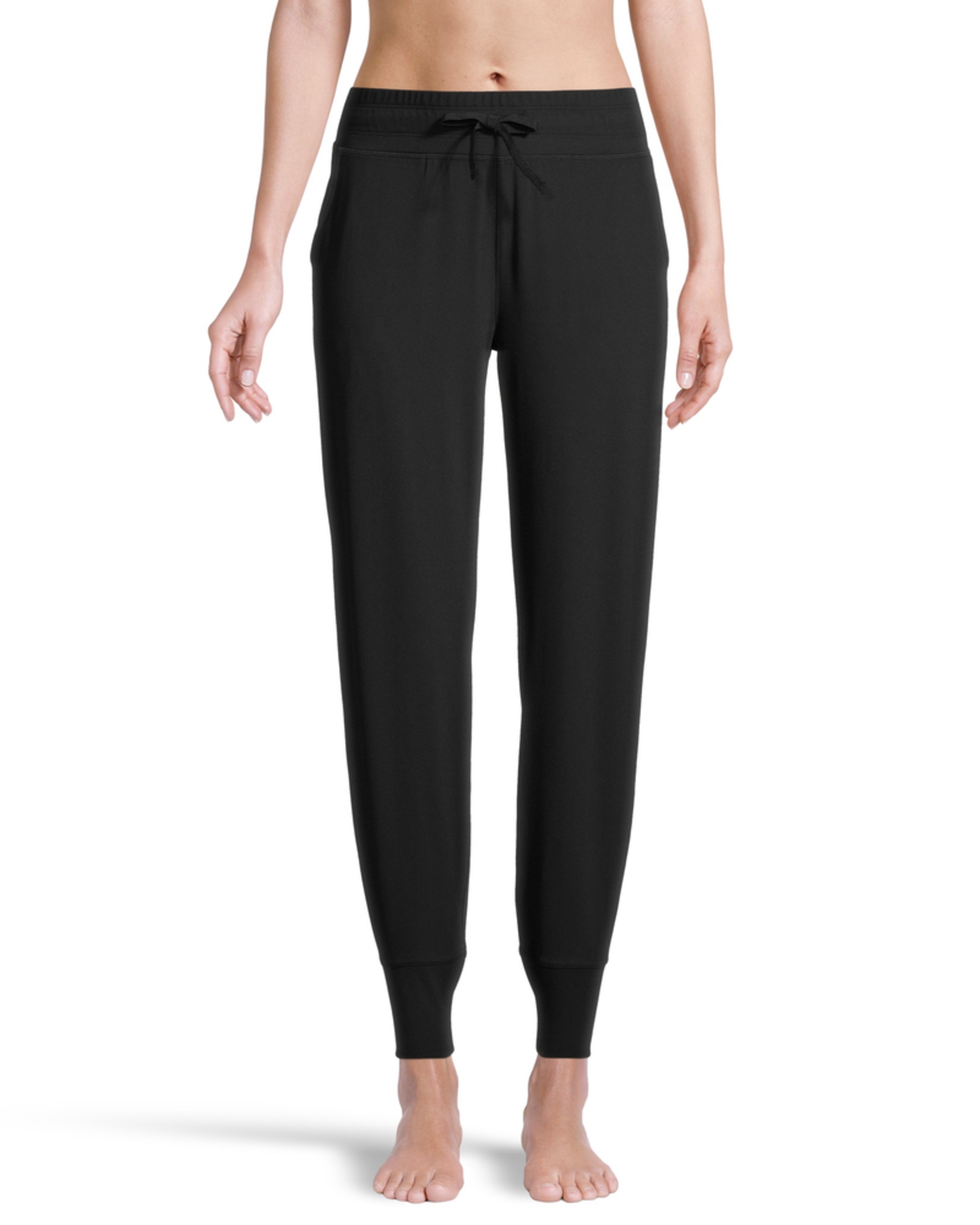 Shambhala Women's Mid Rise LiveIn Comfort Fitted Jogger Pants Marks