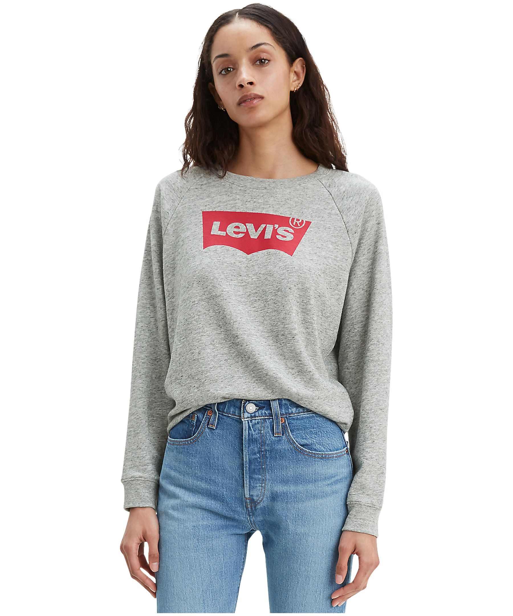 Levi's Women's Graphic Classic Crew Neck Sweatshirt - Grey