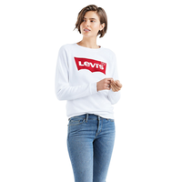Levi's Chandail en molleton classique avec col ras du cou et graphique pour femmes Front_Angled_Right