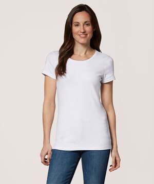 T-shirt ajusté à col ras du cou pour femmes~ Denver Hayes
