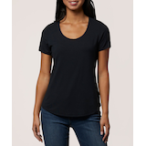 Denver Hayes Women's Relaxed Fit Scoop Neck T-Shirt Front_Flat