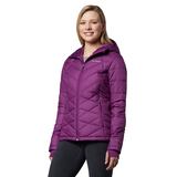 Columbia Women's Heavenly Omni-Heat Water Resistant Insulated Hooded Jacket Front_Three_Fourths_Angled_Left
