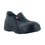 Mellowwalk Women's Static Dissipating Steel Toe Slip On Work Shoes Front_Three_Fourths_Angled_Right
