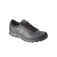 Chaussures à lacets antidérapantes pour femmes, Eldred, Skechers Front_Three_Fourths_Angled_Right