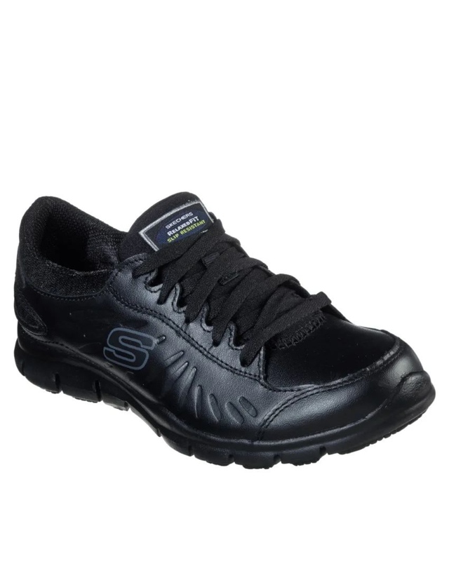 Skechers Women's Eldred Slip-Resistant Lace Up Shoes
