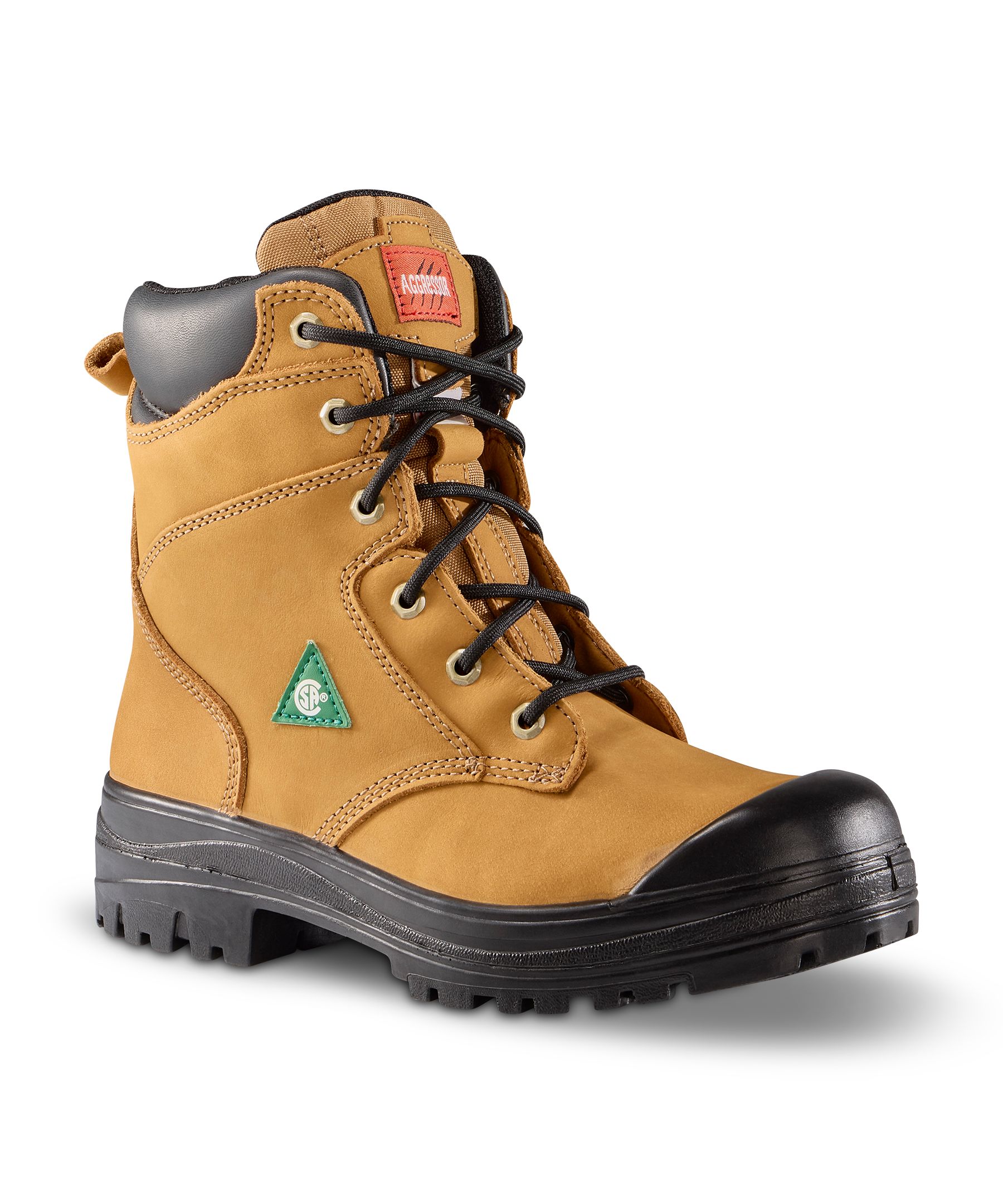 Aggressor Women's 8 Inch Steel Toe Steel Plate Work Boots