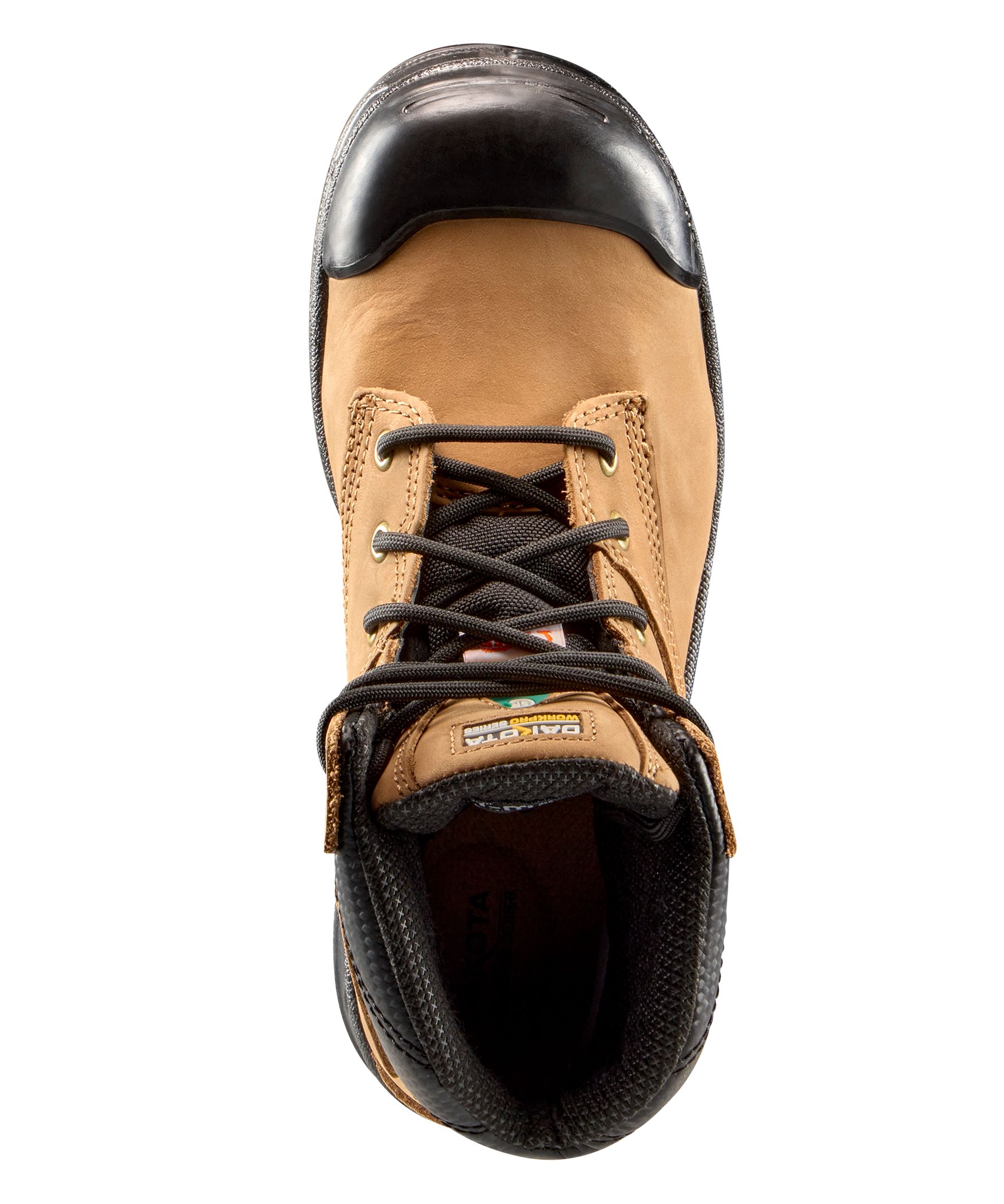 Dakota WorkPro Series Women's 6 Inch Quad Basic Steel Toe Composite Plate Leather Work Boots with Tarantula Anti-Slip