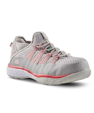 Chaussures de sécurité de travail antidérapantes de Skechers à protection en aluminium et plaque en acier, pour femmes