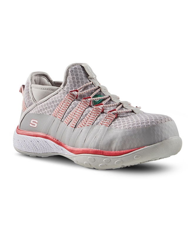 Chaussures de sécurité de travail antidérapantes de Skechers à protection en aluminium et plaque en acier, pour femmes